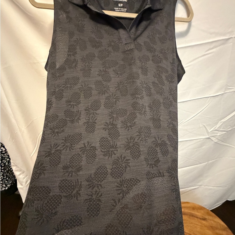 Tommy Bahama Island Zone Black Pineapple Tank - Picture 3 of 3